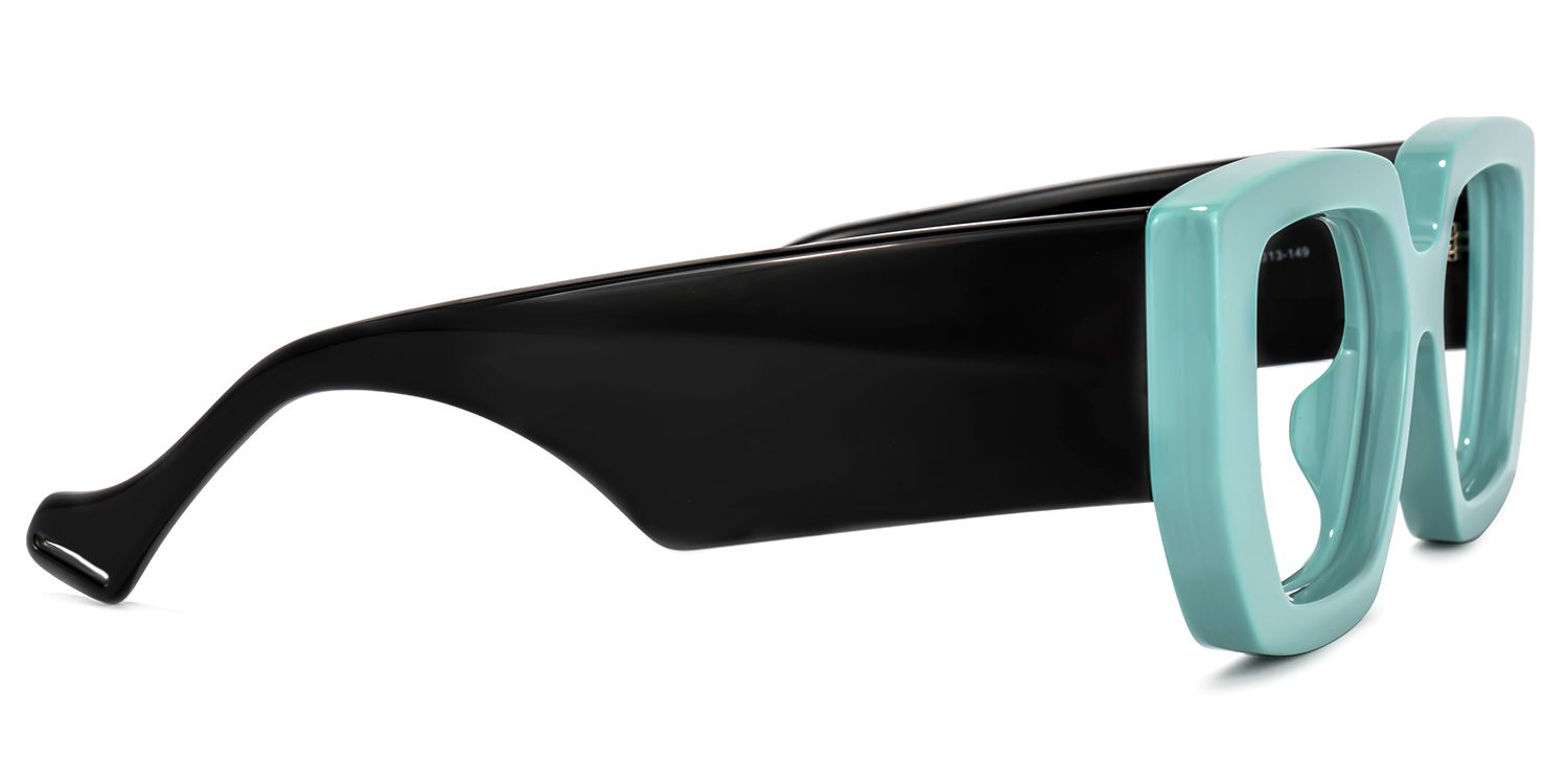 Reece Geometric Green Glasses | ZEELOOL Canada2