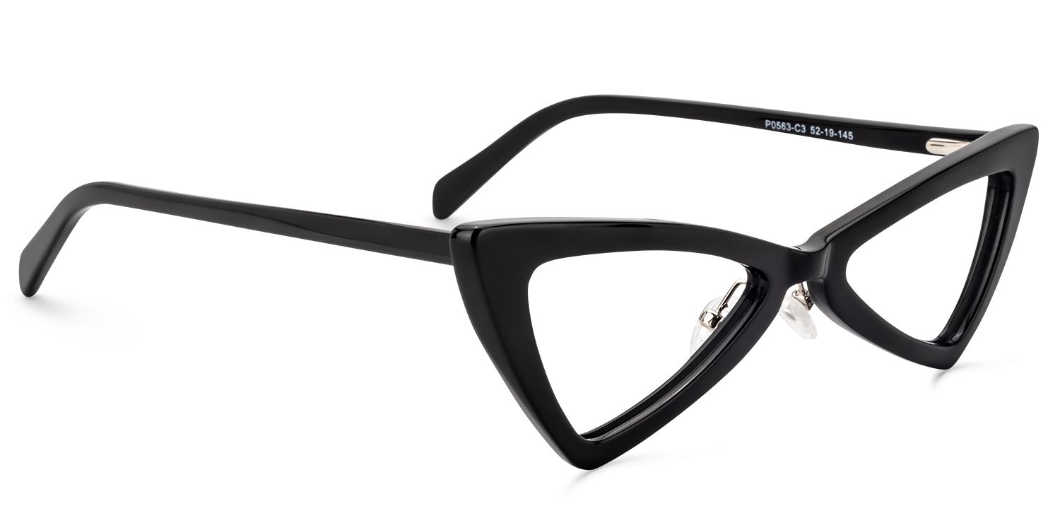 Cammie Cat Eye Black Glasses | ZEELOOL Canada2