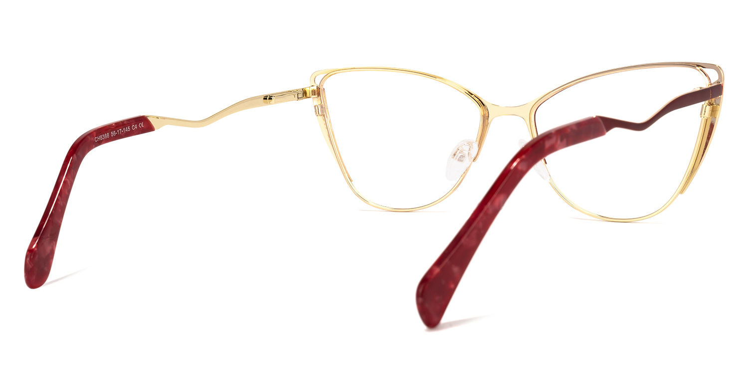 Dodin Cateye Red Glasses3