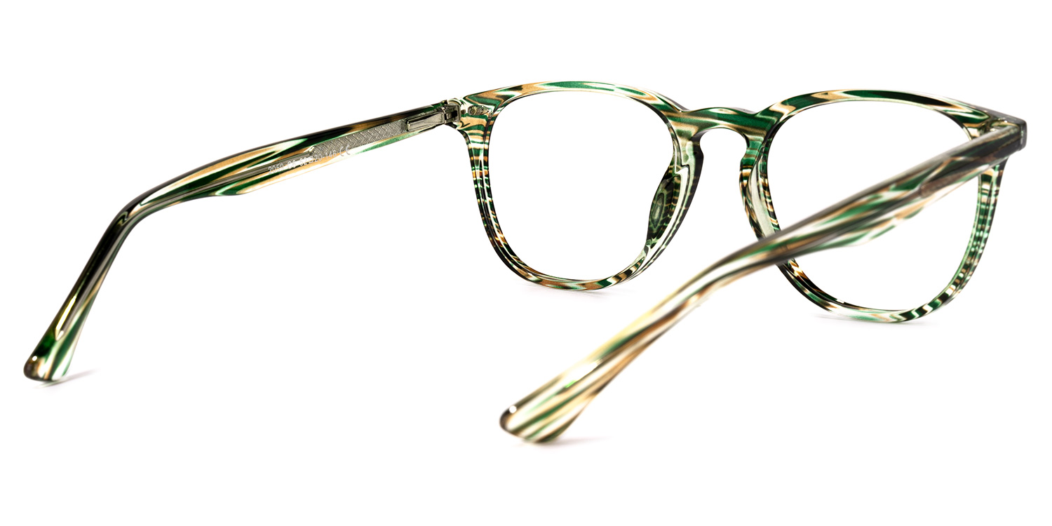 Powell Square Green Glasses | ZEELOOL Canada3
