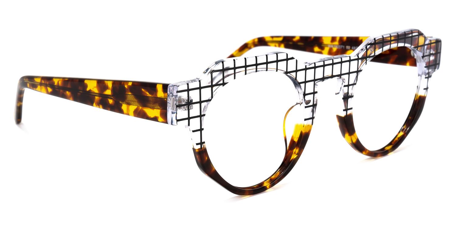 Karla Geometric Tortoise Glasses | ZEELOOL Canada2