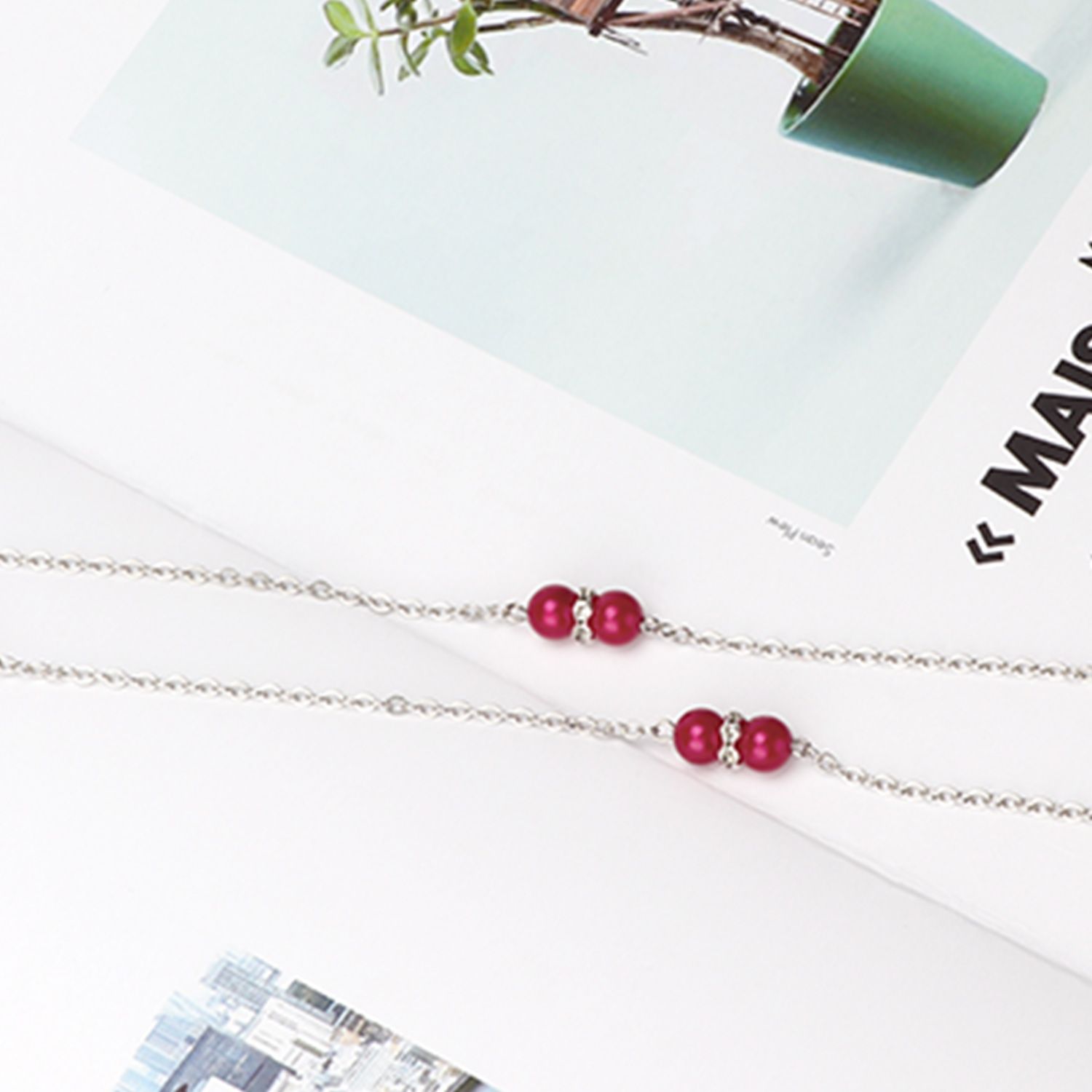 Red Beads Eyeglasses Chain-02 | ZEELOOL Canada1