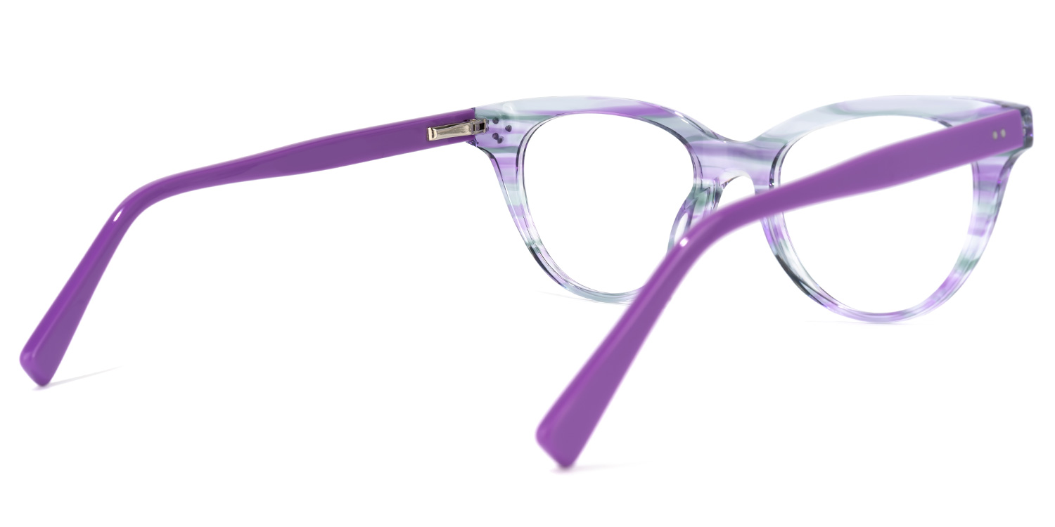 Fuentes Cateye Purple Glasses | ZEELOOL Canada3