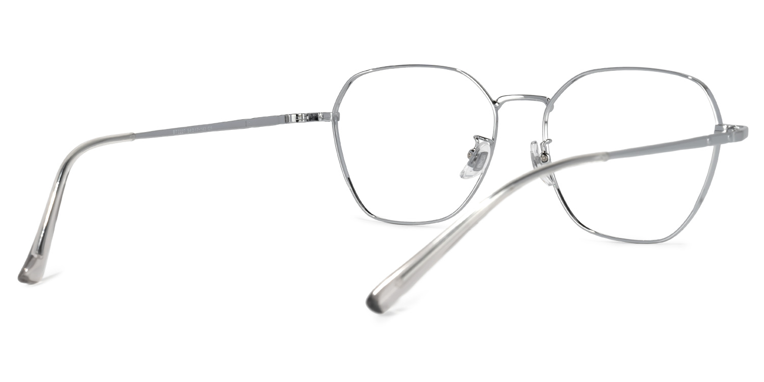 Sindele Square Silver Glasses | ZEELOOL Canada3