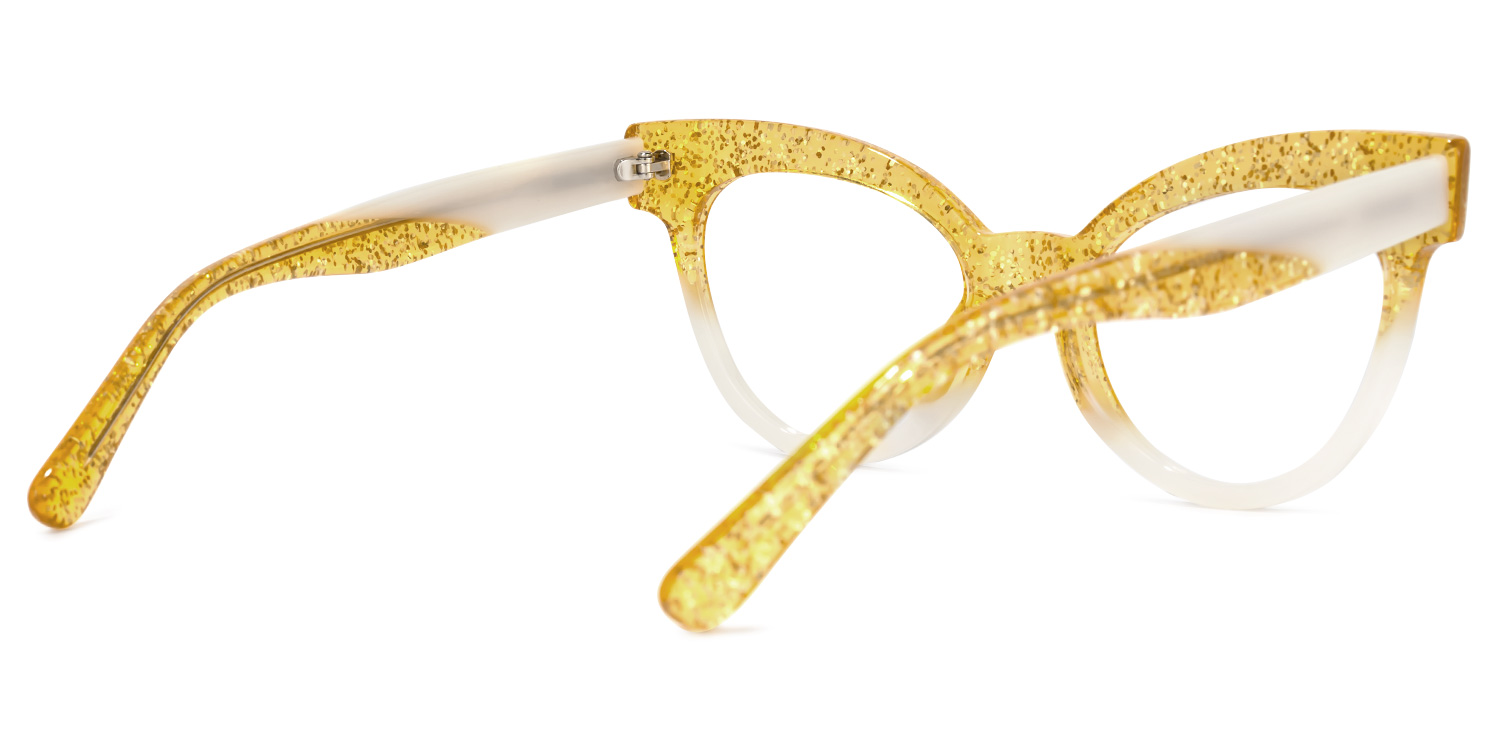 Haydee Cateye Yellow Glasses | ZEELOOL Canada3