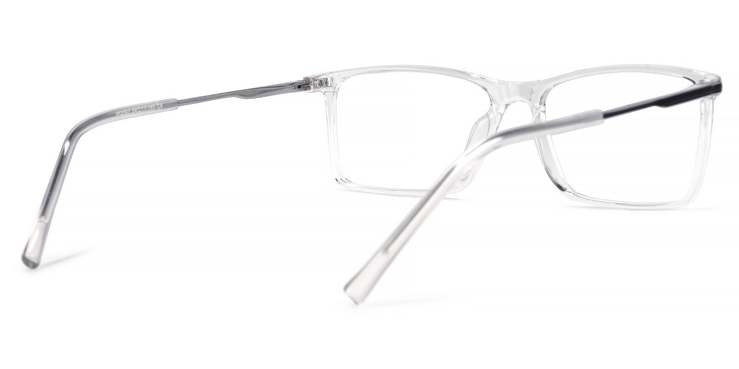Mikysha Rectangle Clear Glasses | ZEELOOL Canada3