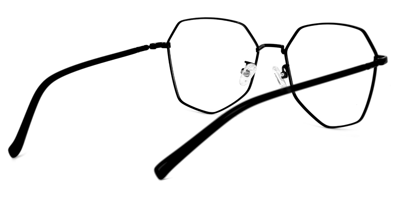 Crumpton Geometric Black Glasses | ZEELOOL Canada3