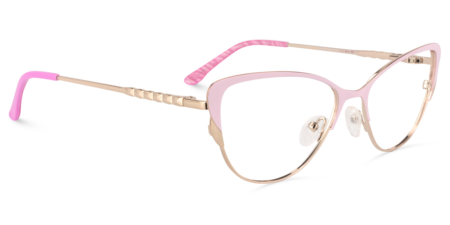 Donald Cat Eye Pink Glasses | ZEELOOL Canada2