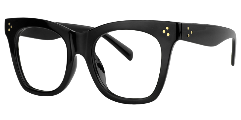 Gordon Rectangle Black Glasses3