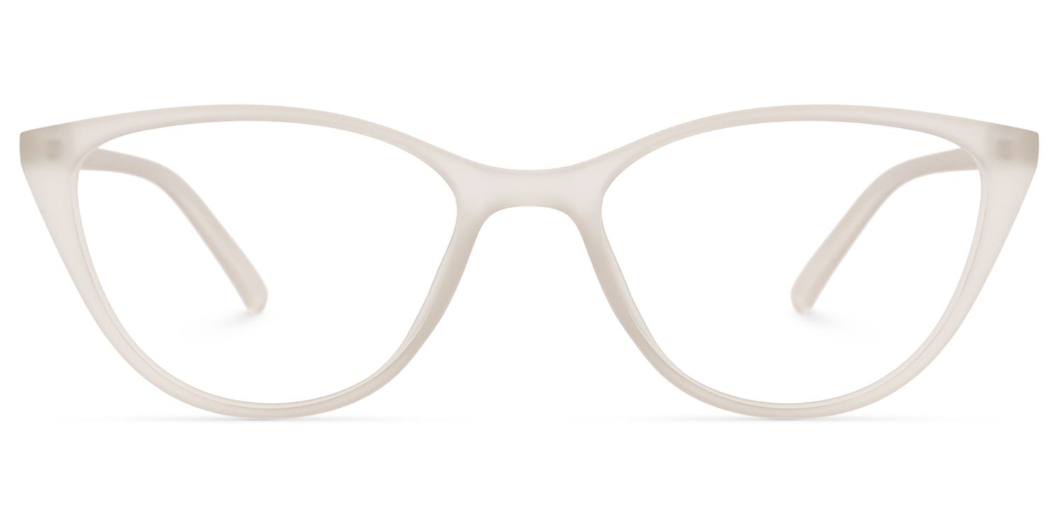 Lucy Cateye White Glasses  | ZEELOOL Canada0