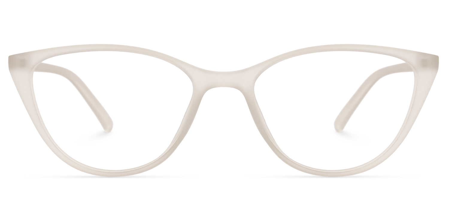 Lucy Cateye White Glasses  | ZEELOOL Canada0