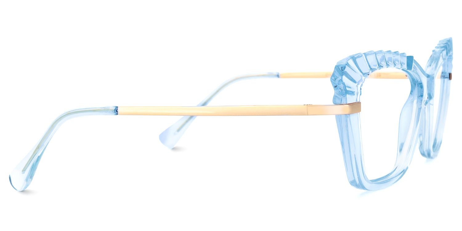 Sophie Cateye Light-Blue Glasses | ZEELOOL Canada2