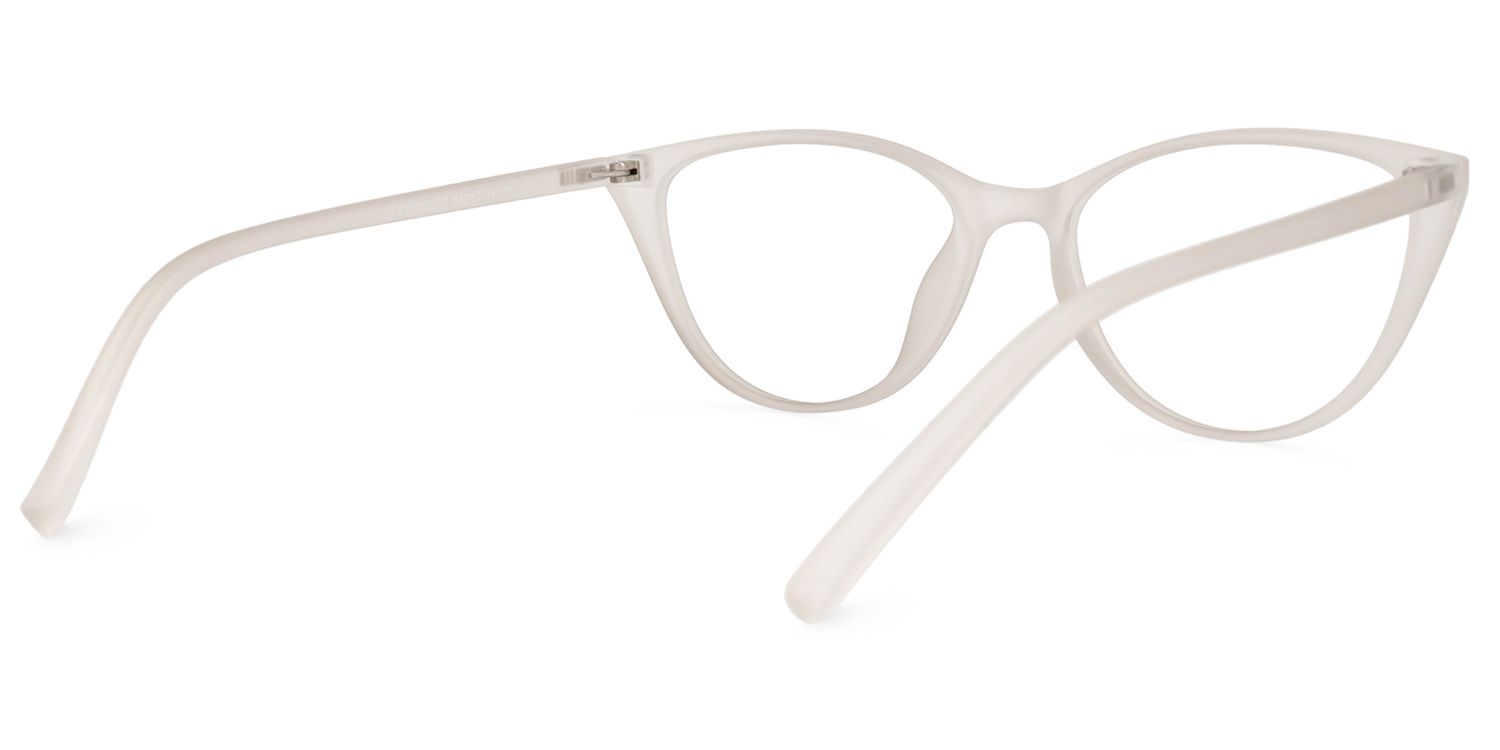 Lucy Cateye White Glasses  | ZEELOOL Canada3