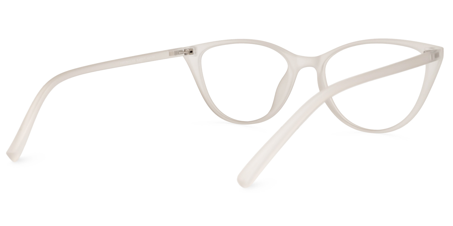 Lucy Cateye White Glasses  | ZEELOOL Canada3
