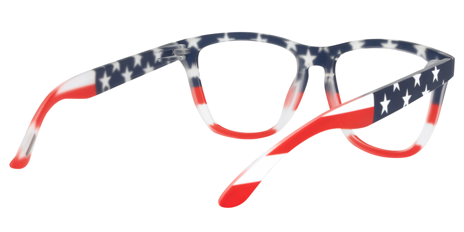 Theo Square USA Flag Glasses | ZEELOOL Canada4