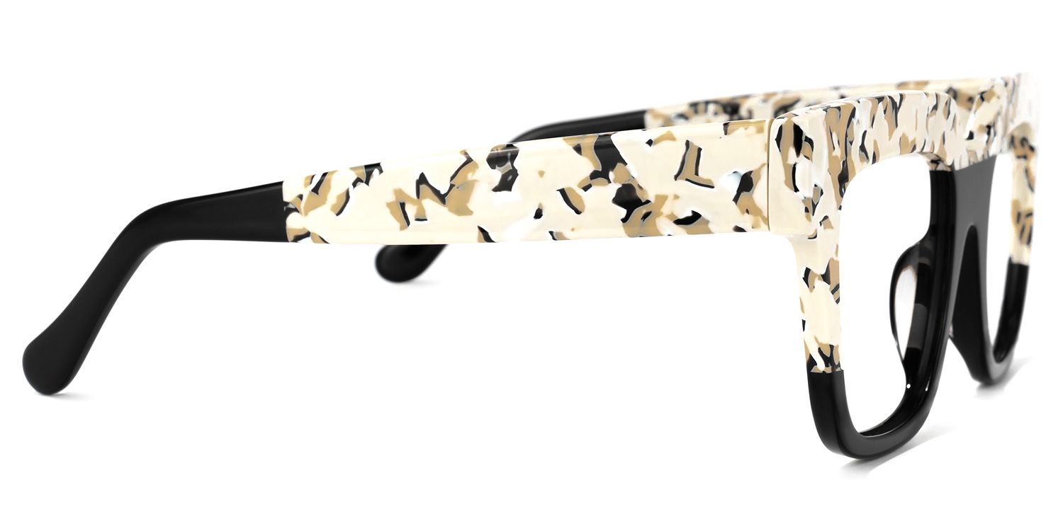 Carolann Square Black Frame Glasses | ZEELOOL Canada2