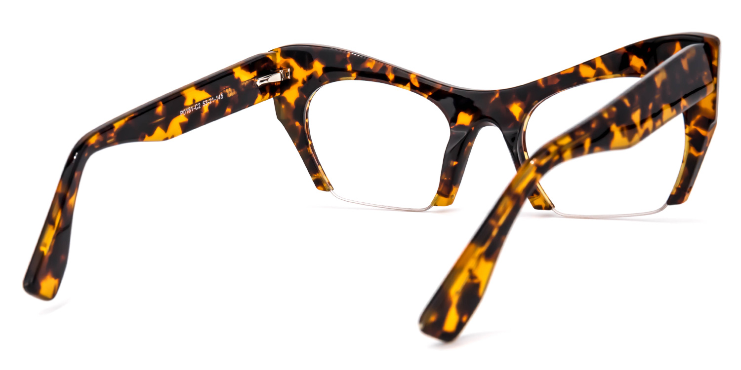 Kyle Cat Eye Yellow Tortoise Glasses | ZEELOOL Canada4