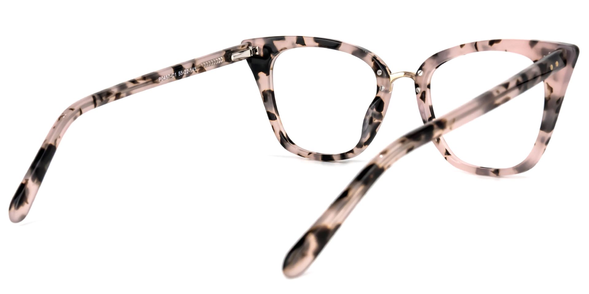 Martha Cat Eye Pink Floral Glasses | ZEELOOL Canada4