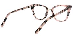 Martha Cat Eye Pink Floral Glasses4