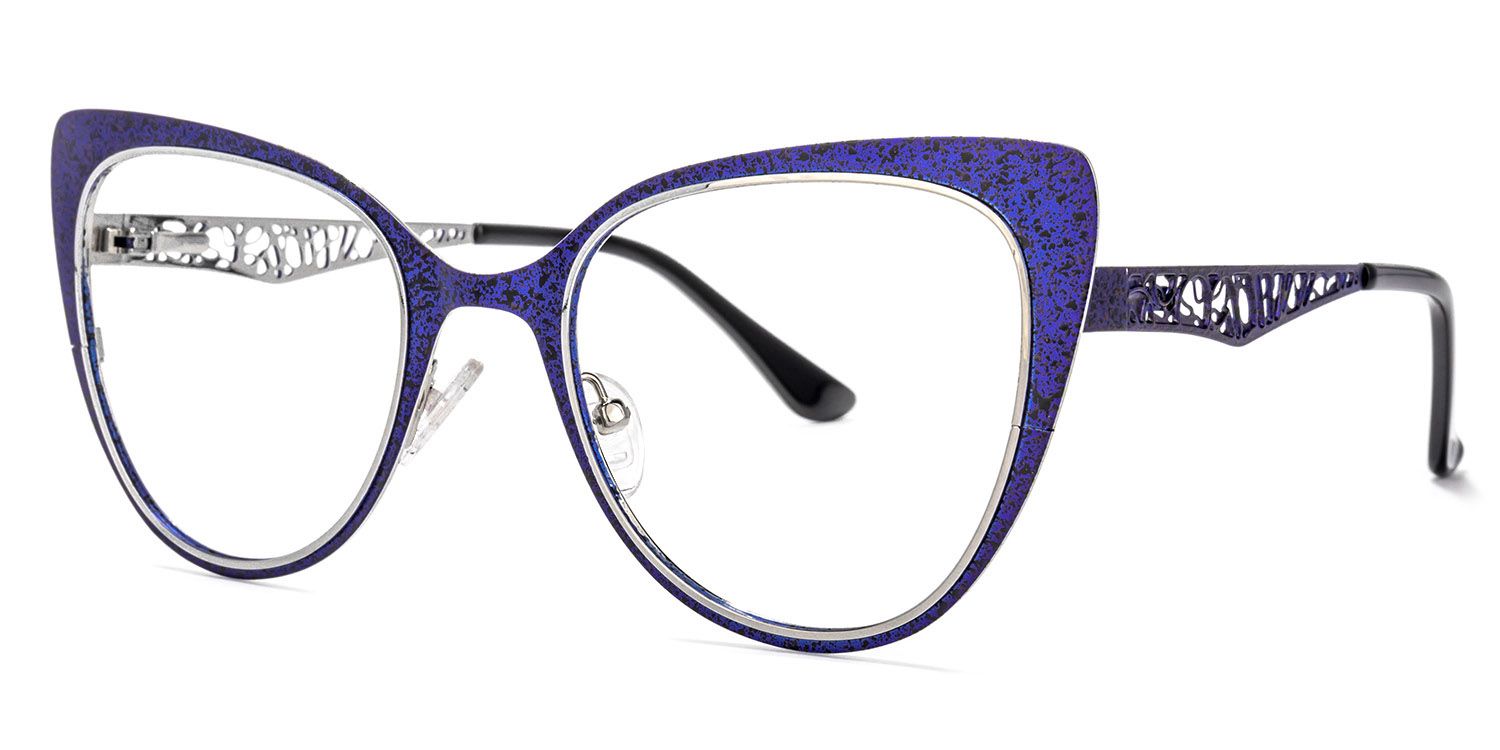 Eileen Cateye Blue Glasses | ZEELOOL Canada1