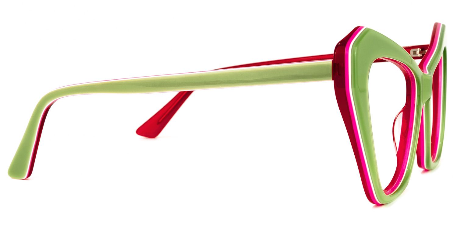 Benita Cateye Green Glasses | ZEELOOL Canada2