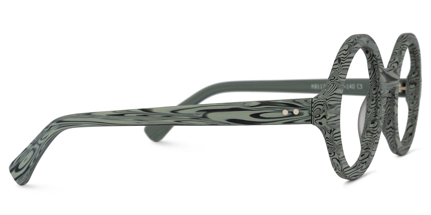 Bares Round Gray Glasses | ZEELOOL Canada2