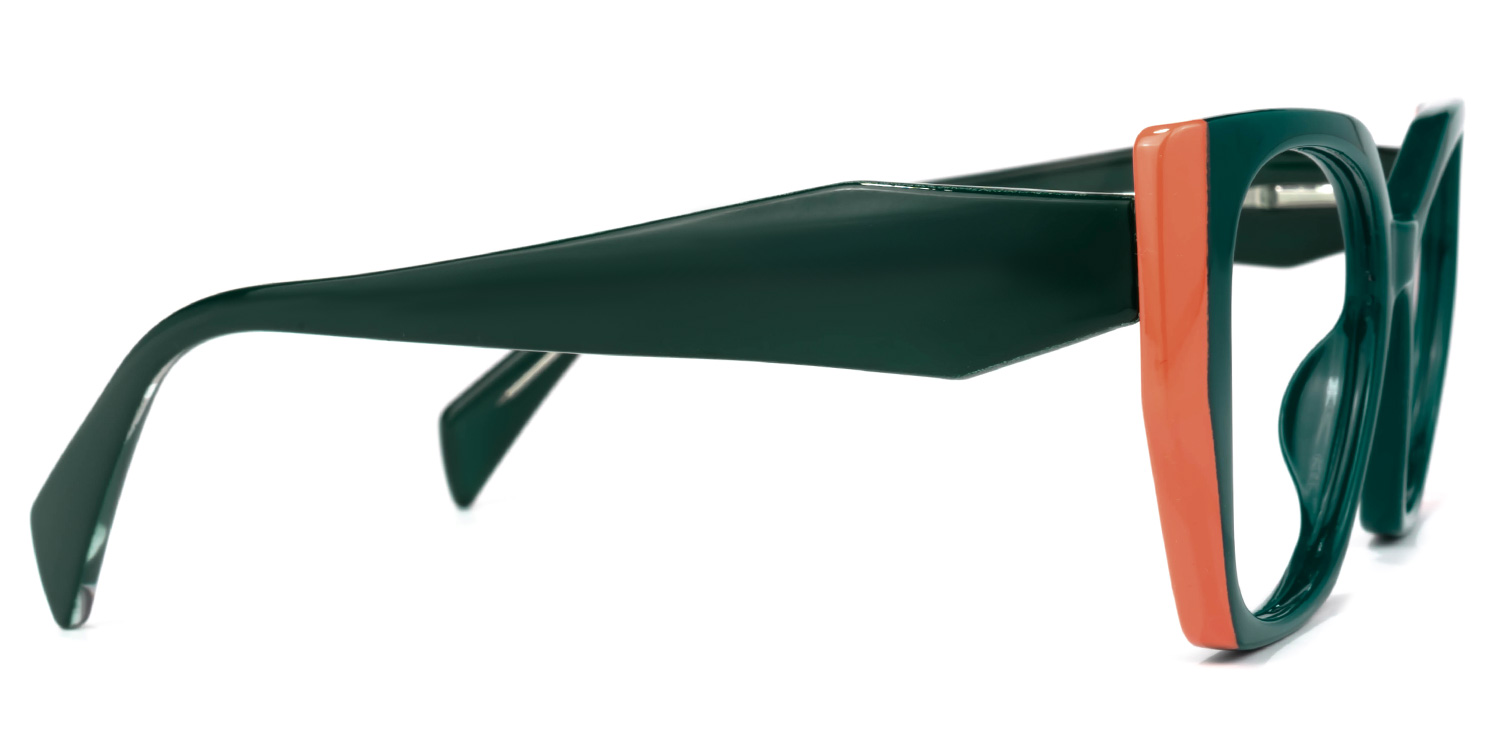 Phelts Geometric Green Glasses2