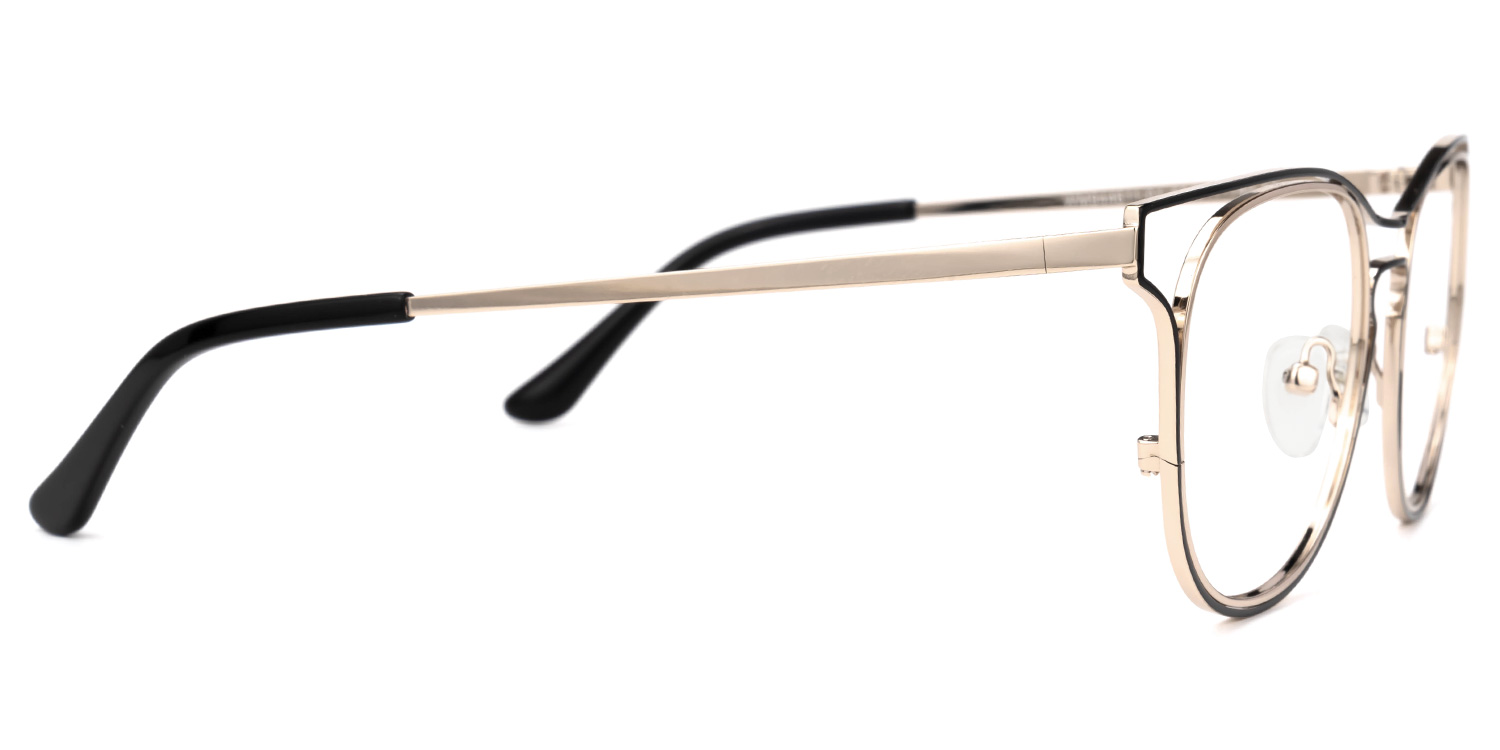 Chasity Oval Gold Glasses | ZEELOOL Canada2