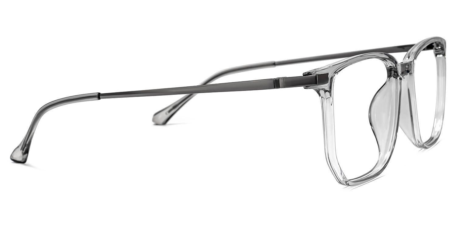 Fezell Square Gray Glasses | ZEELOOL Canada2