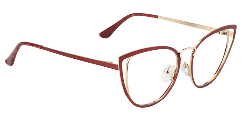 Cateye Red&Gold Glassess | ZEELOOL Canada4