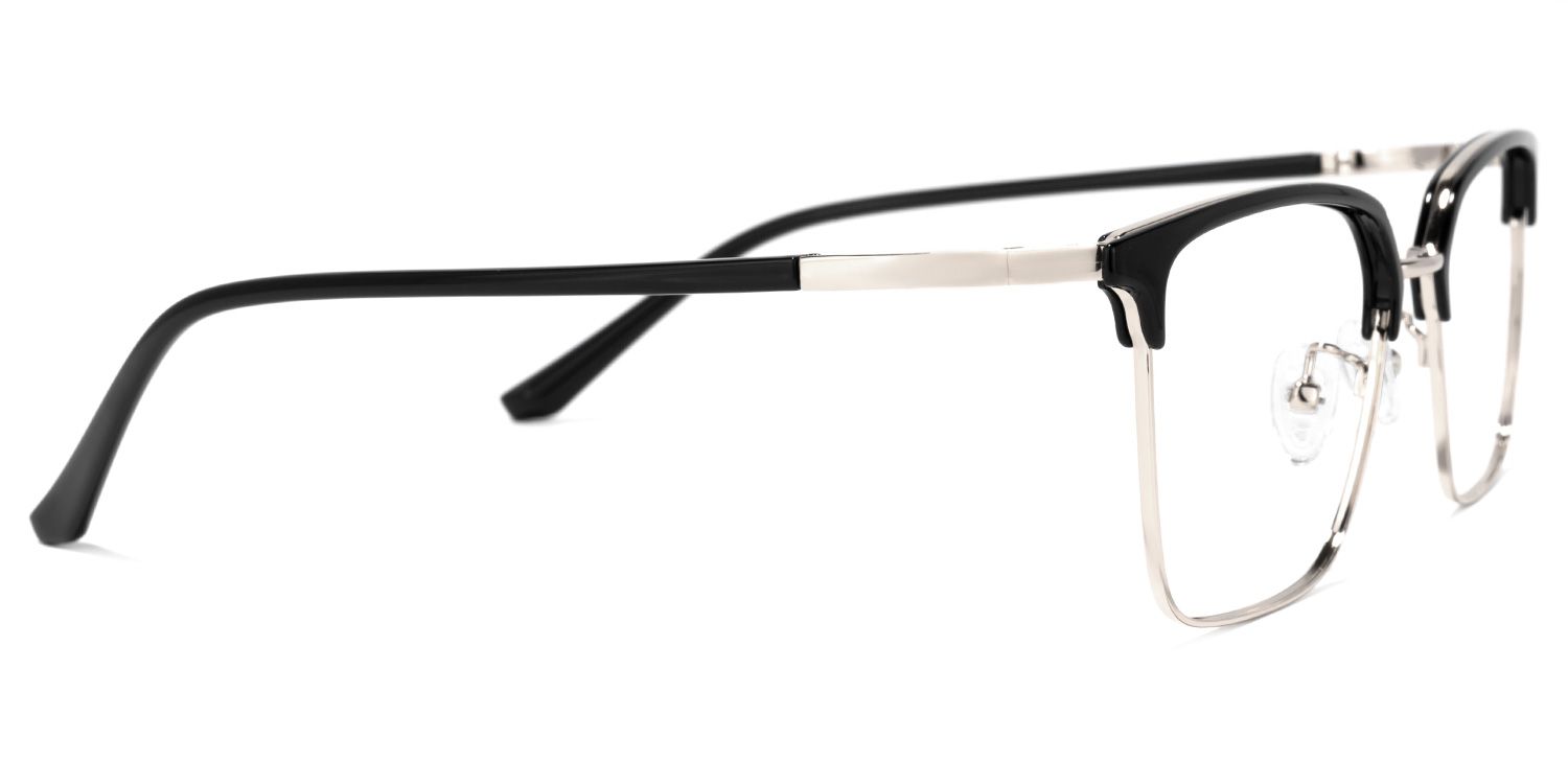 Hasan Square Black Glasses | ZEELOOL Canada2