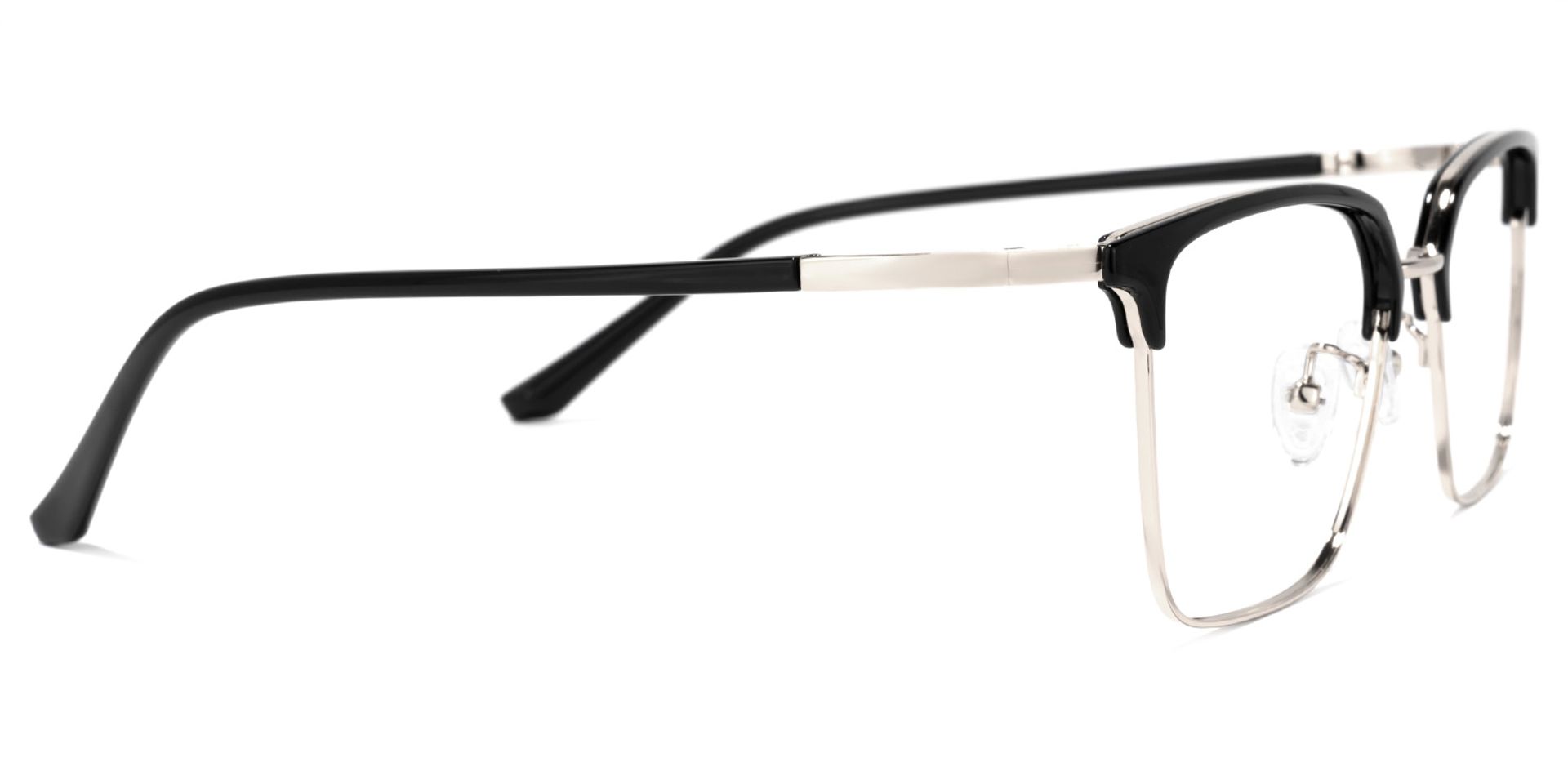 Hasan Square Black Glasses | ZEELOOL Canada2