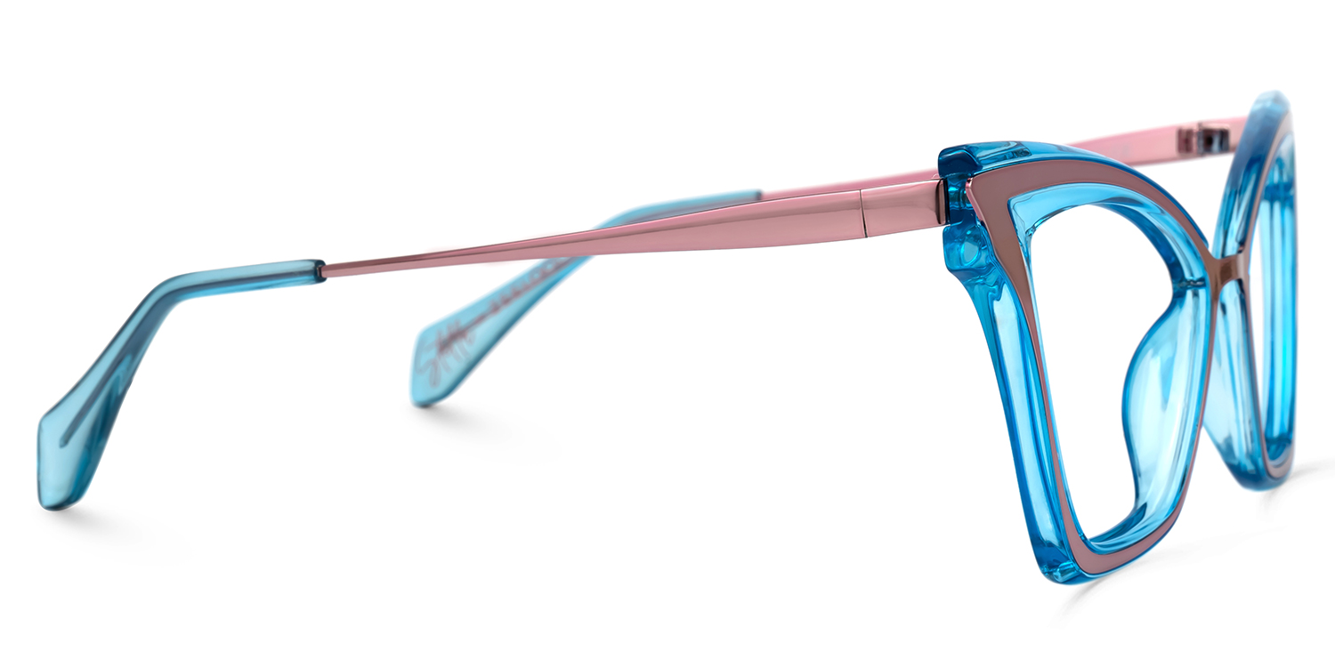 Stella Cateye Blue Glasses | ZEELOOL Canada2
