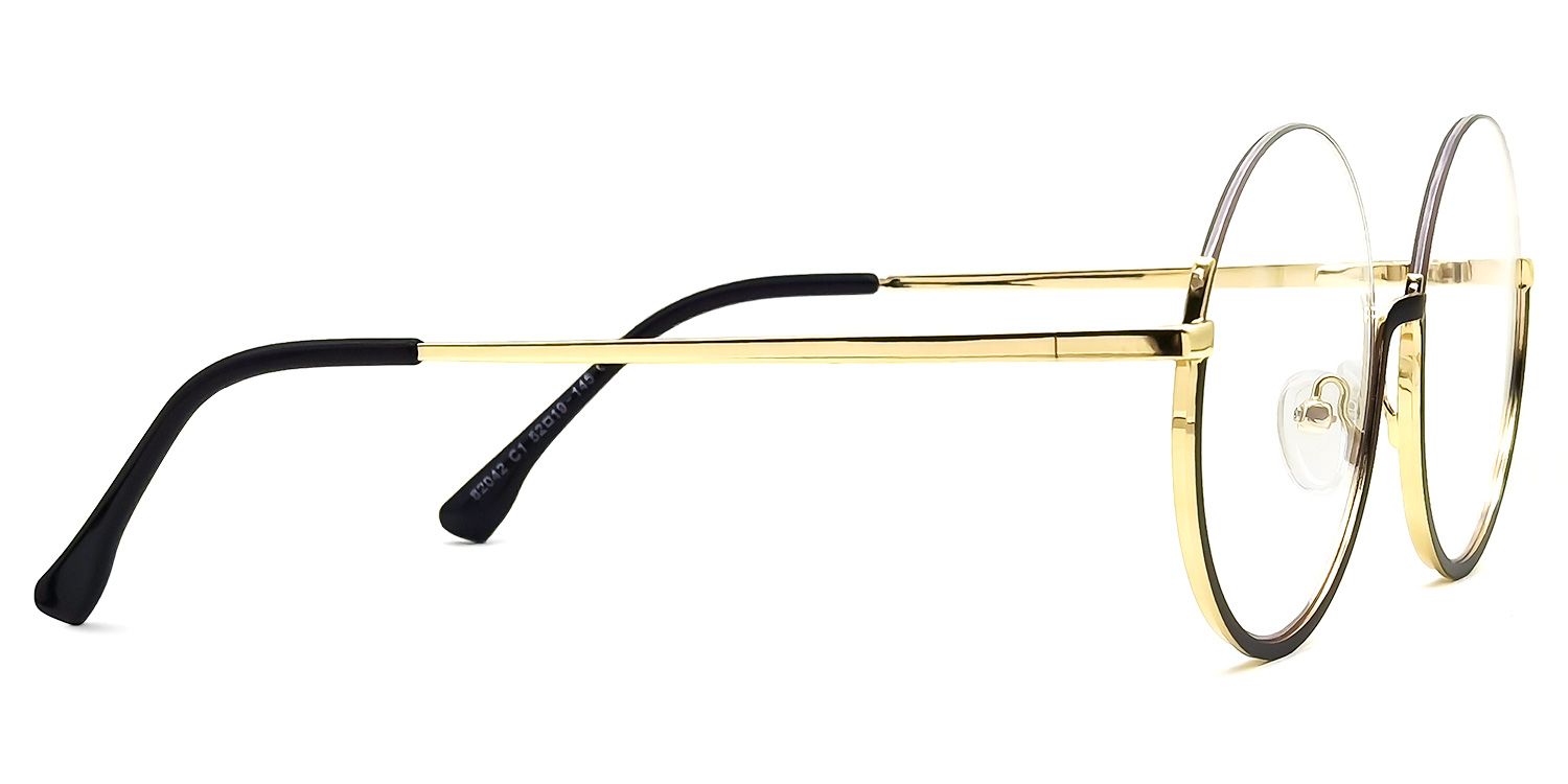 Loaded Round Black Glasses | ZEELOOL Canada2