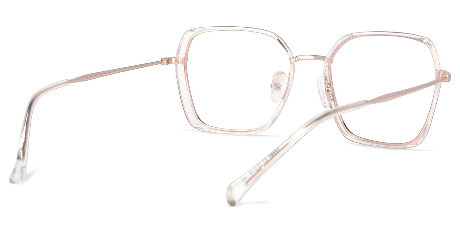 Natalee Square Rose-Gold Glasses | ZEELOOL Canada4