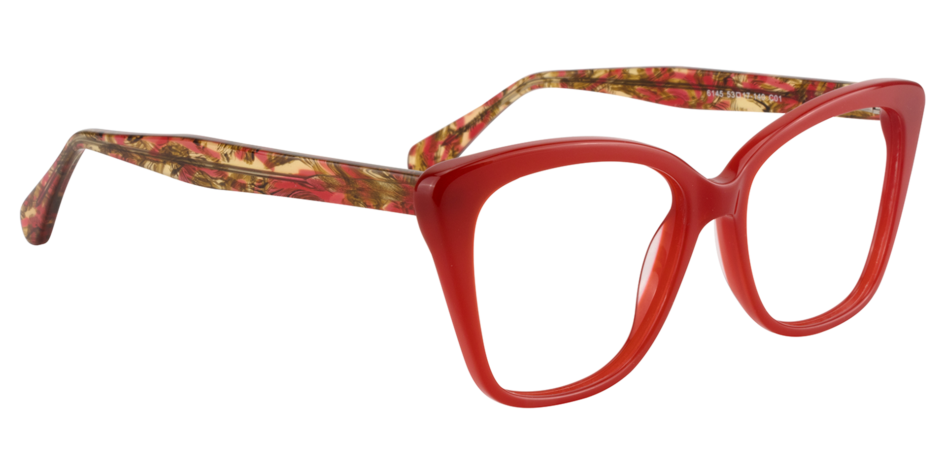 Square Red Glasses | ZEELOOL Canada2