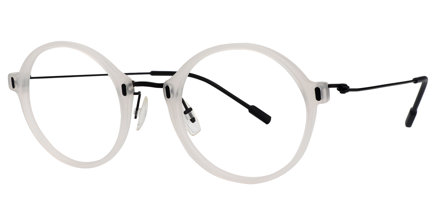 Round White Glasses | ZEELOOL Canada3