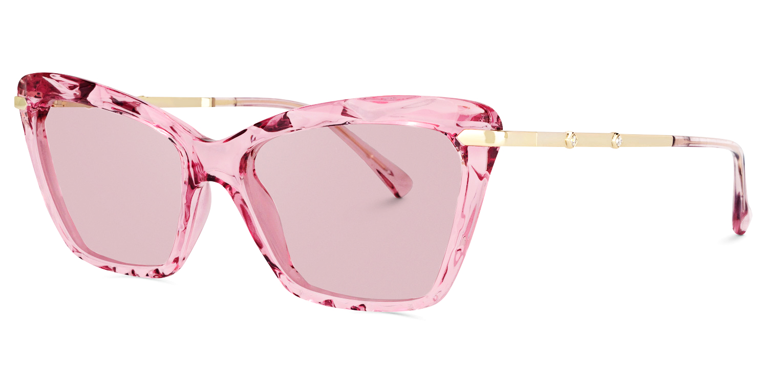 ZEELOOL Juliet Cateye Pink Sunglasses