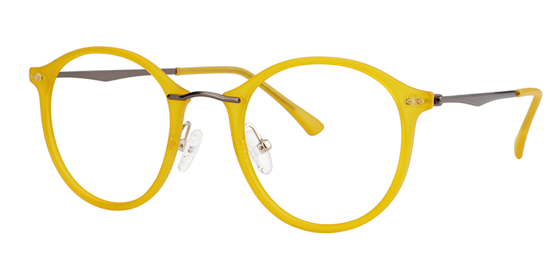 Ivy Round Yellow Glasses | ZEELOOL Canada4