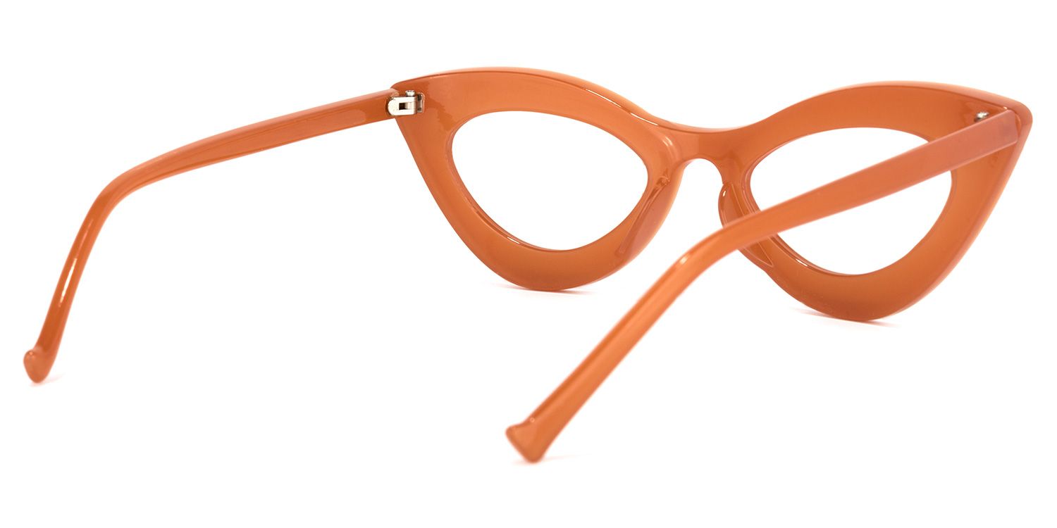 Quennell Cateye Burnt Orange Glasses | ZEELOOL Canada4