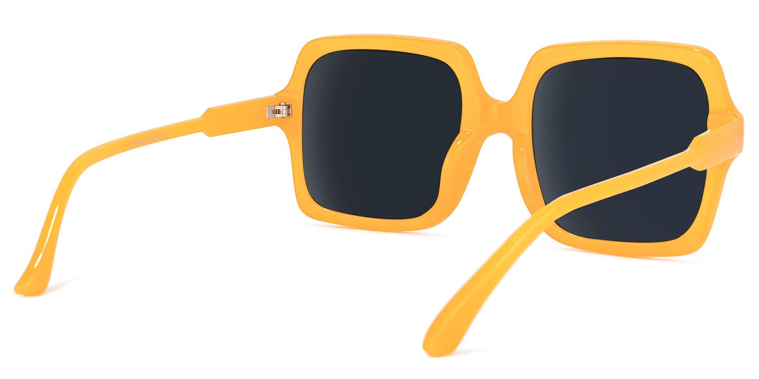 Ronnie Square Yellow Sunglasses | ZEELOOL Canada4