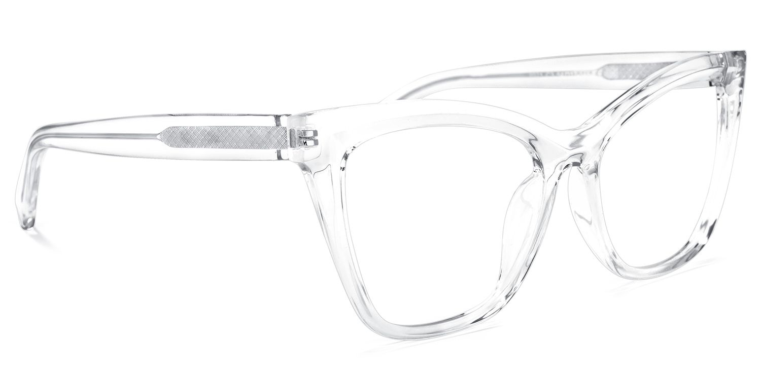 Raegan Cateye Clear Glasses | ZEELOOL Canada2