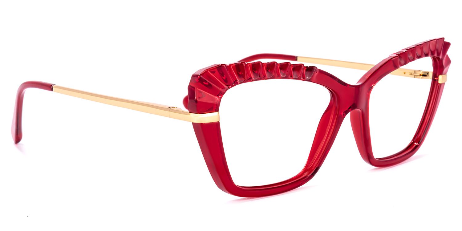 Sophie Cateye Red Glasses | ZEELOOL Canada2