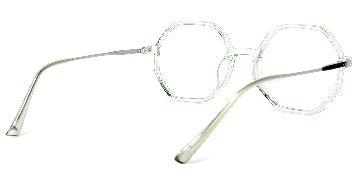 Tanner Geometric Light-Green Glasses4