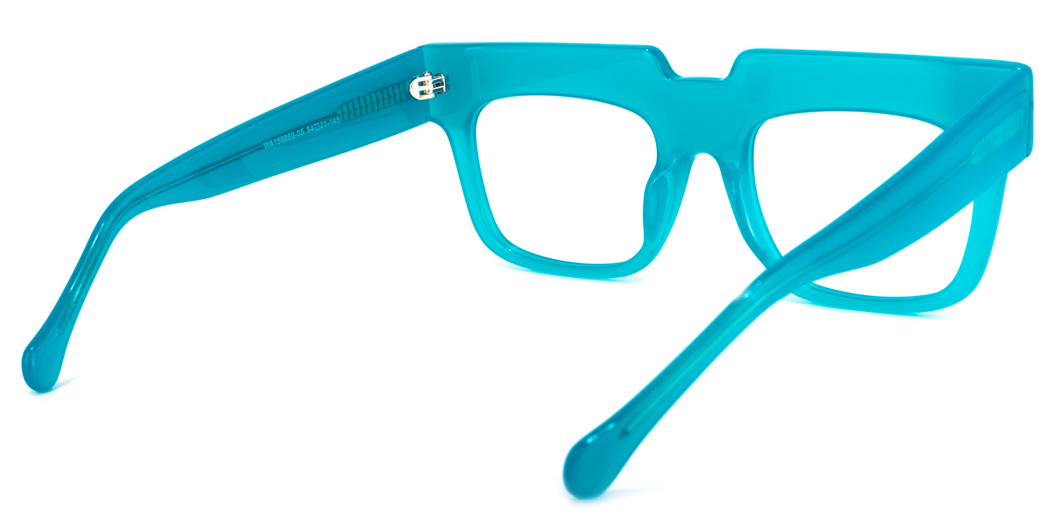 Travis Square Blue Glasses | ZEELOOL Canada4