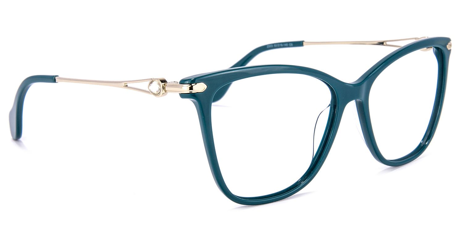 Westley Butterfly Peacock-Green Glasses | ZEELOOL Canada2