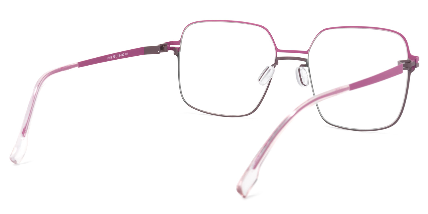 Yadira Square Two-Tone Glasses | ZEELOOL Canada4