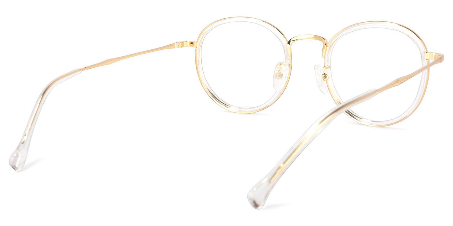 Yahya Round Gold-Crystal Glasses | ZEELOOL Canada4