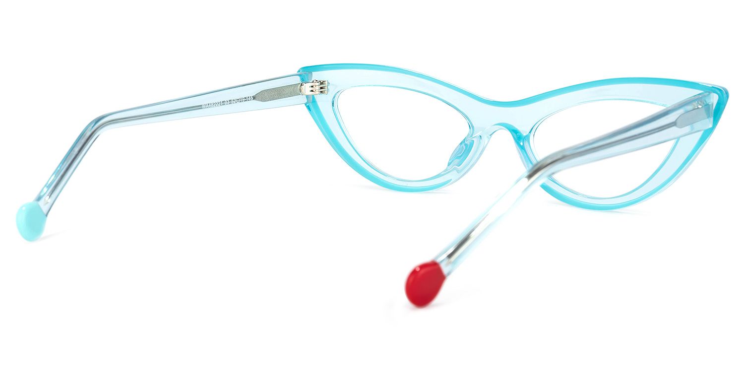 Yuki Cateye Light-Blue Glasses | ZEELOOL Canada4