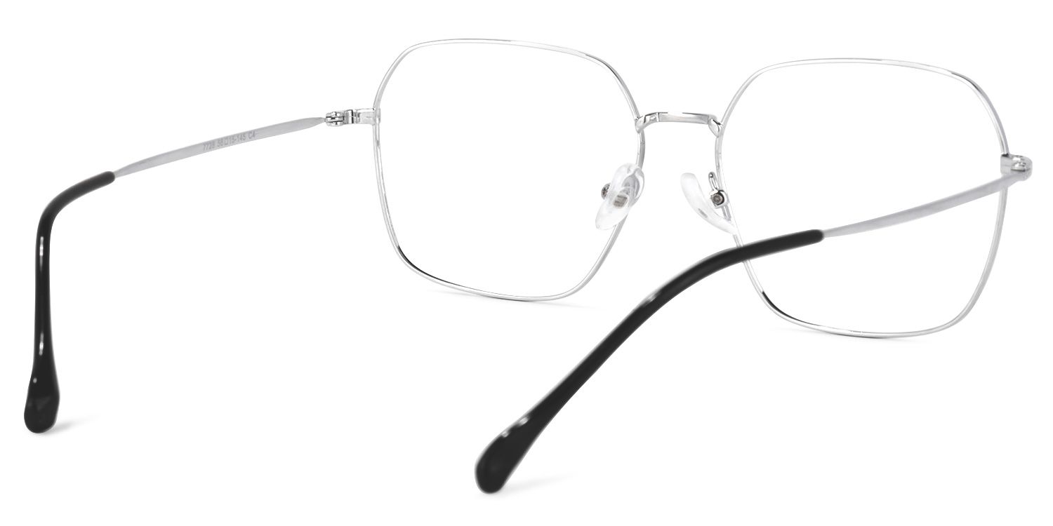 Zander Square Silver Glasses | ZEELOOL Canada4
